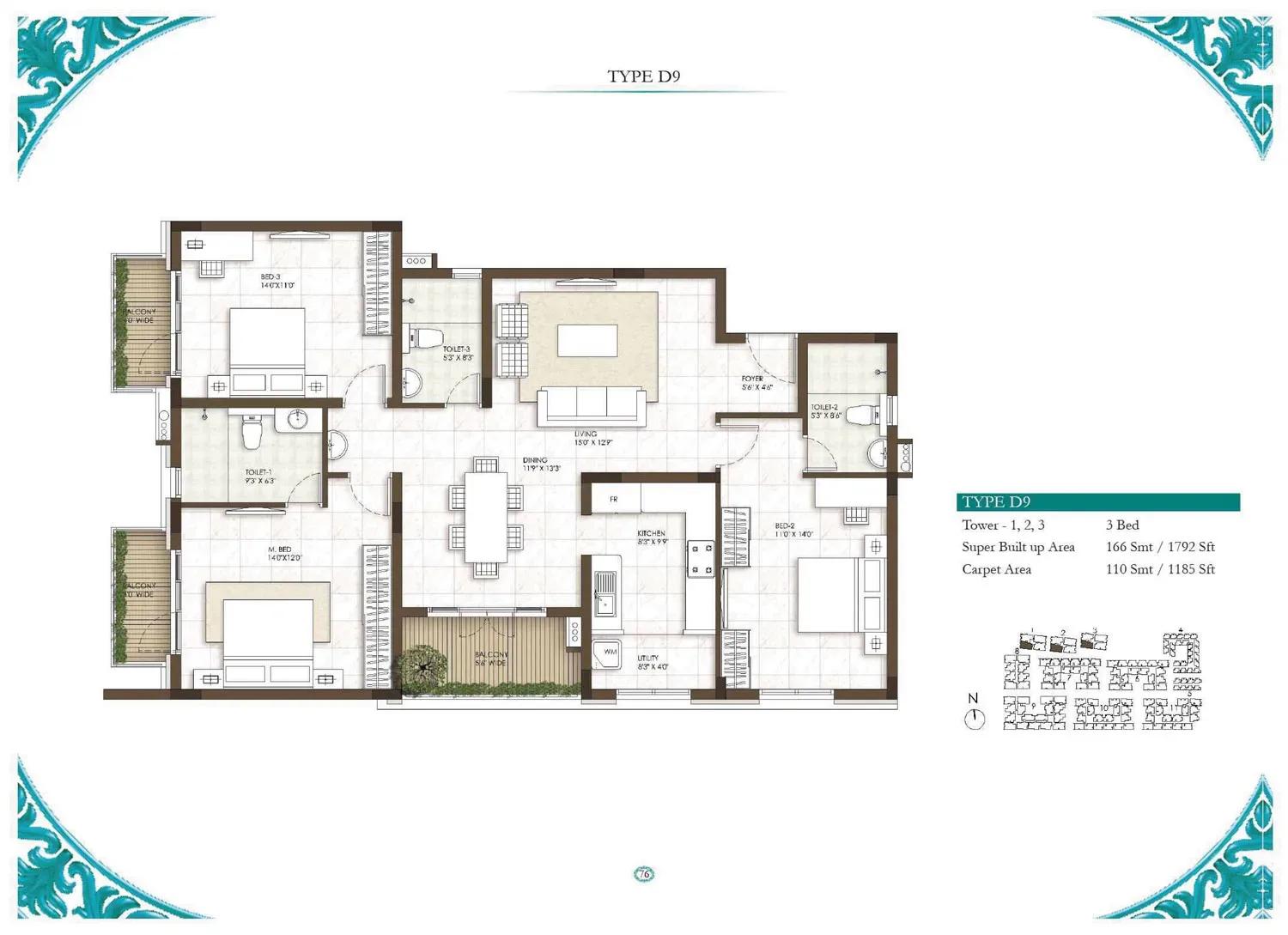 Prestige Courtyards apartments