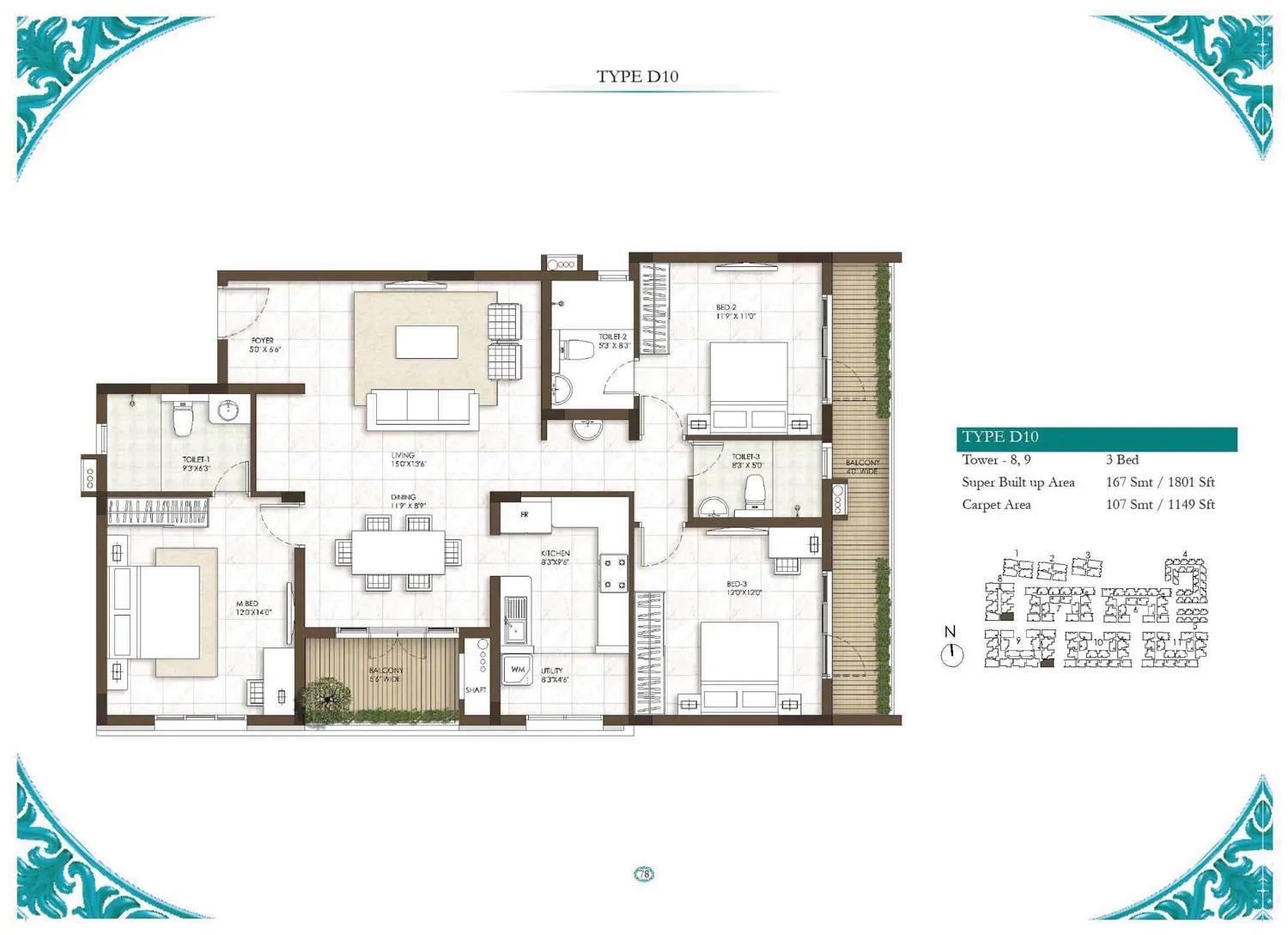 Prestige Courtyards apartments