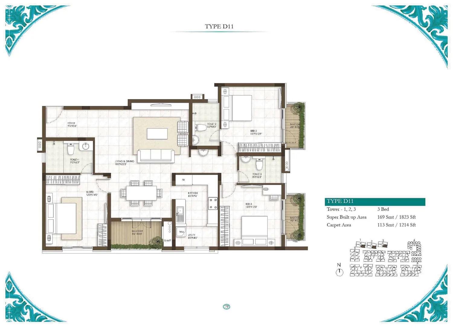 Prestige Courtyards apartments
