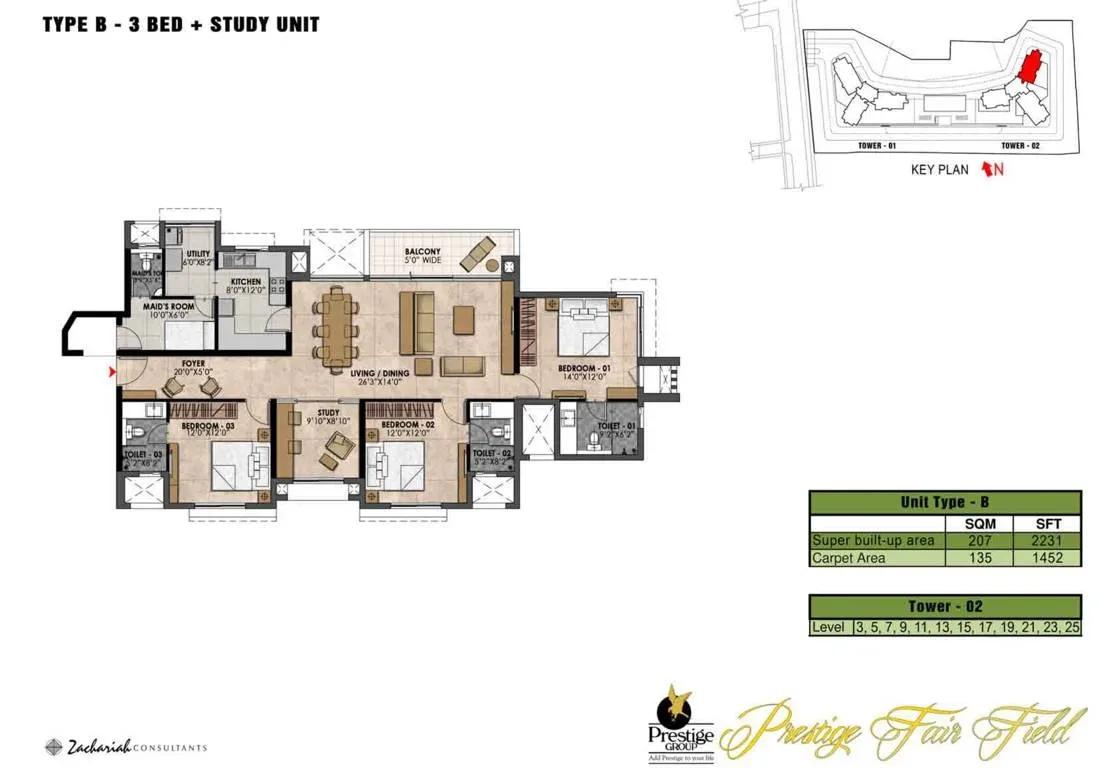 Prestige Fairfield apartments