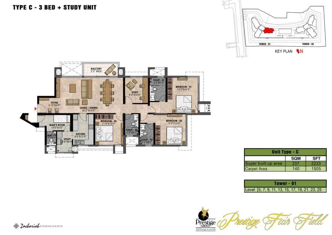 Prestige Fairfield apartments