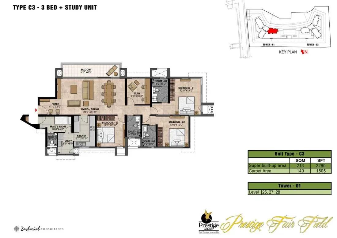 Prestige Fairfield apartments