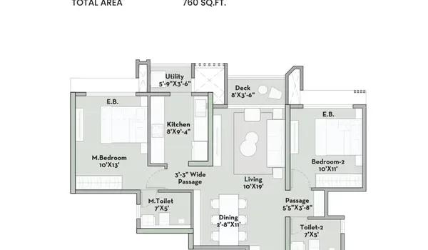 Prestige Garden Trails floor plan