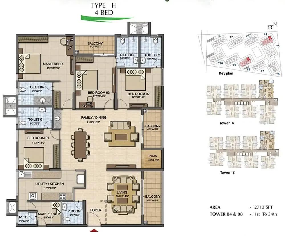 Prestige High Fields apartments
