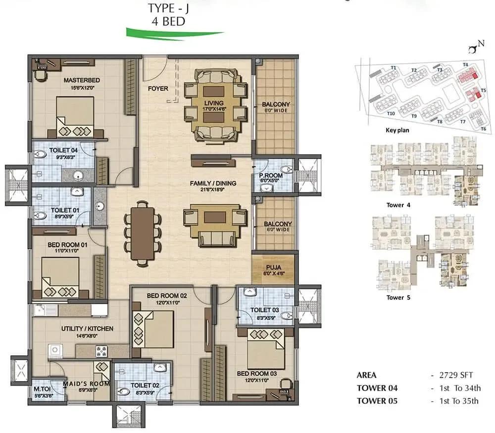Prestige High Fields apartments