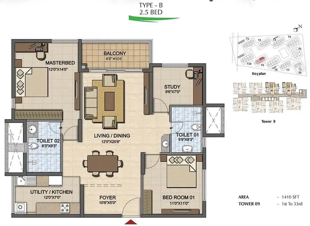 Prestige High Fields apartments