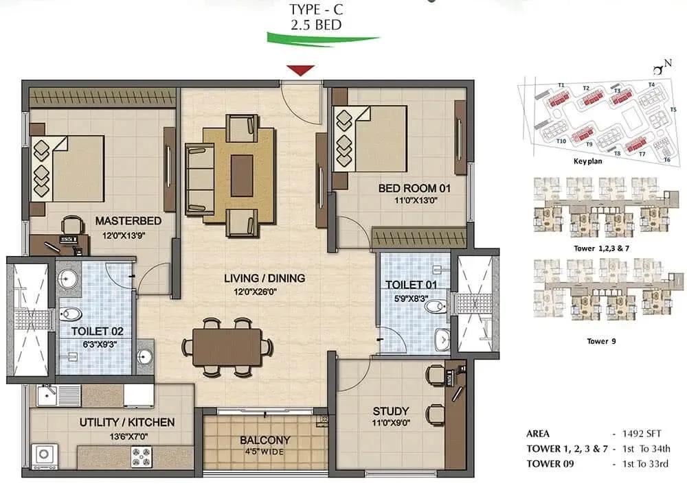 Prestige High Fields apartments