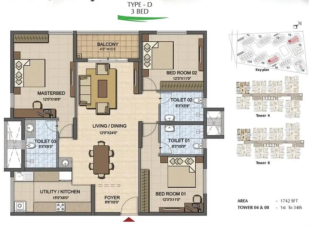 Prestige High Fields apartments