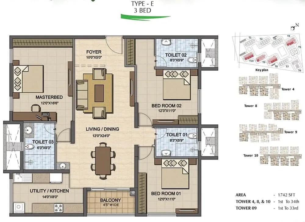 Prestige High Fields apartments