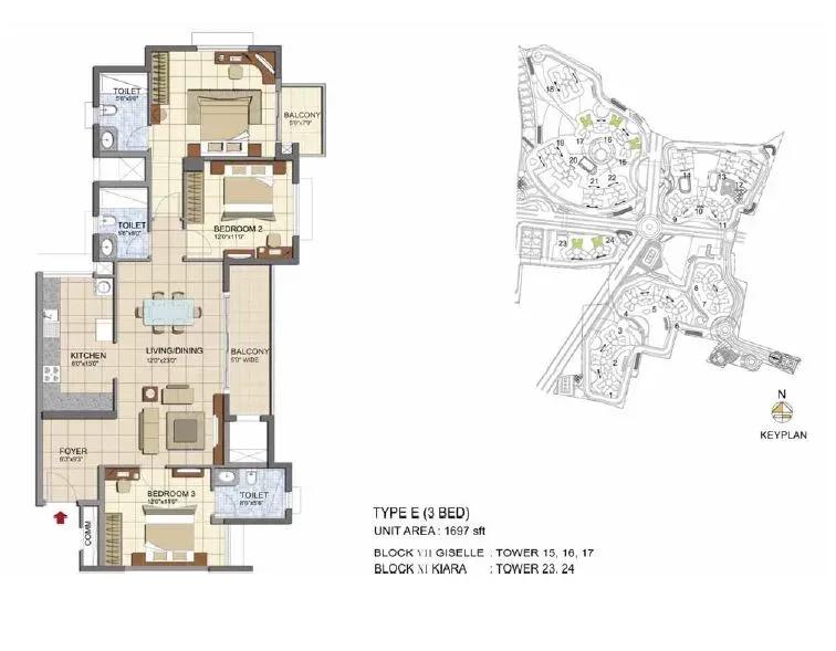 Prestige Lakeside Habitat apartments