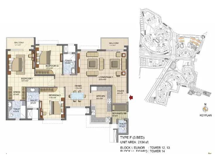 Prestige Lakeside Habitat apartments