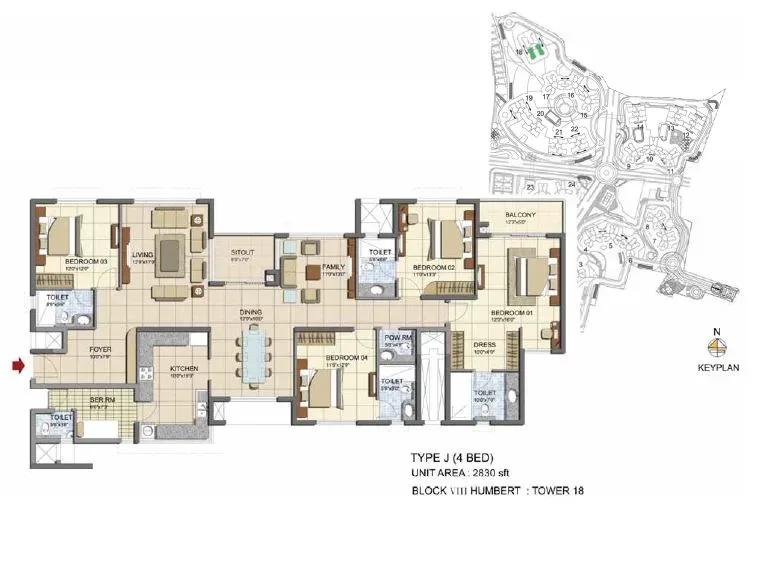 Prestige Lakeside Habitat apartments