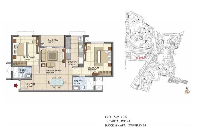 Prestige Lakeside Habitat apartments