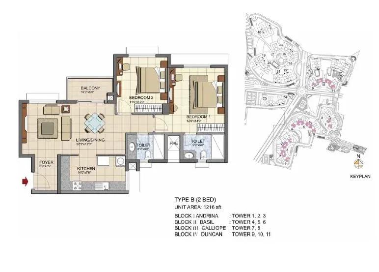 Prestige Lakeside Habitat apartments