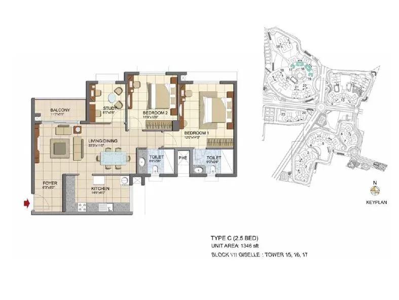 Prestige Lakeside Habitat apartments