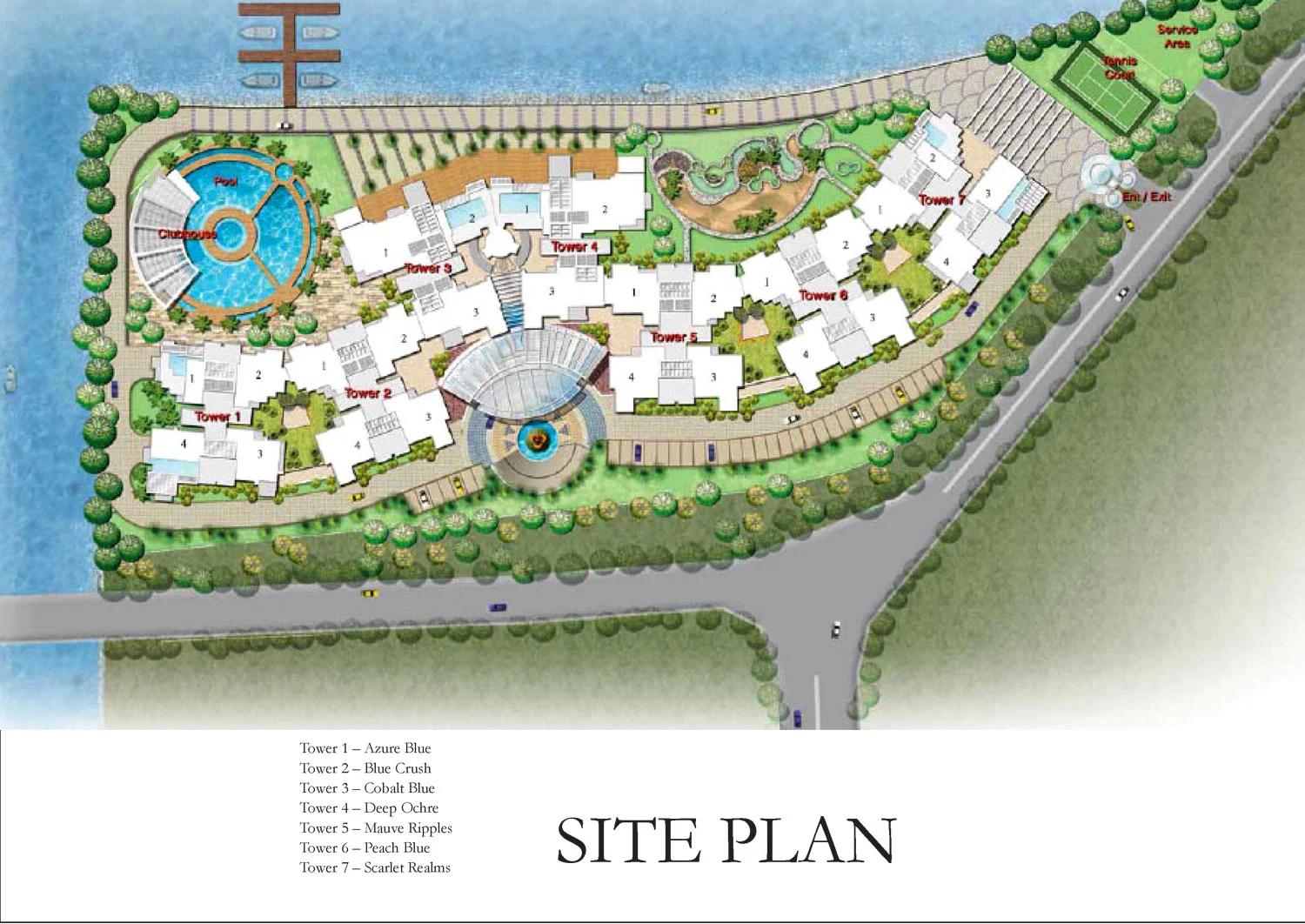 Prestige Neptune Courtyard site plan