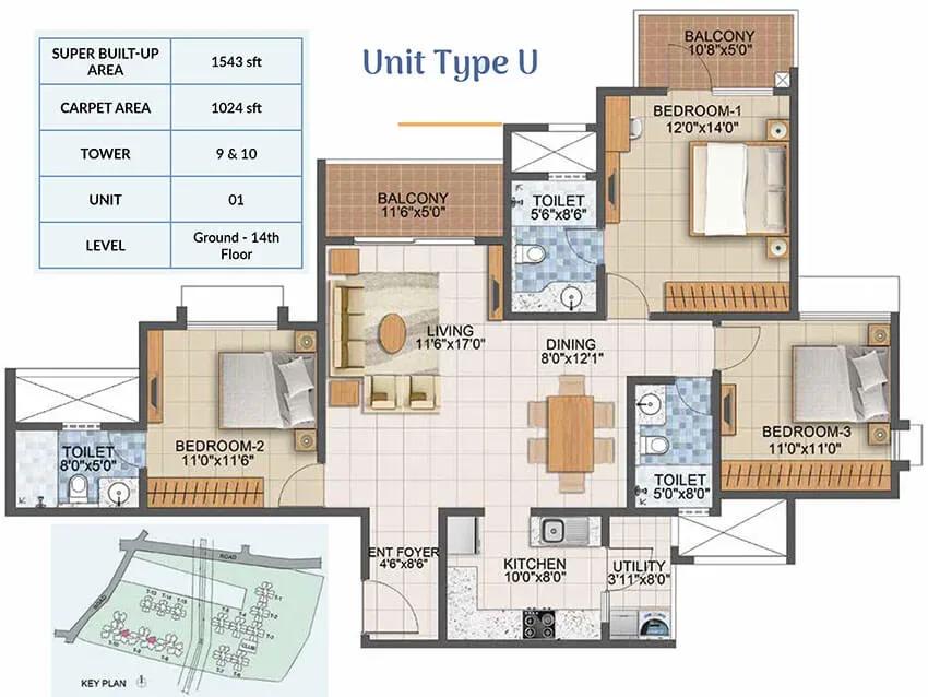 Prestige Primrose Hills Phase 2 apartments