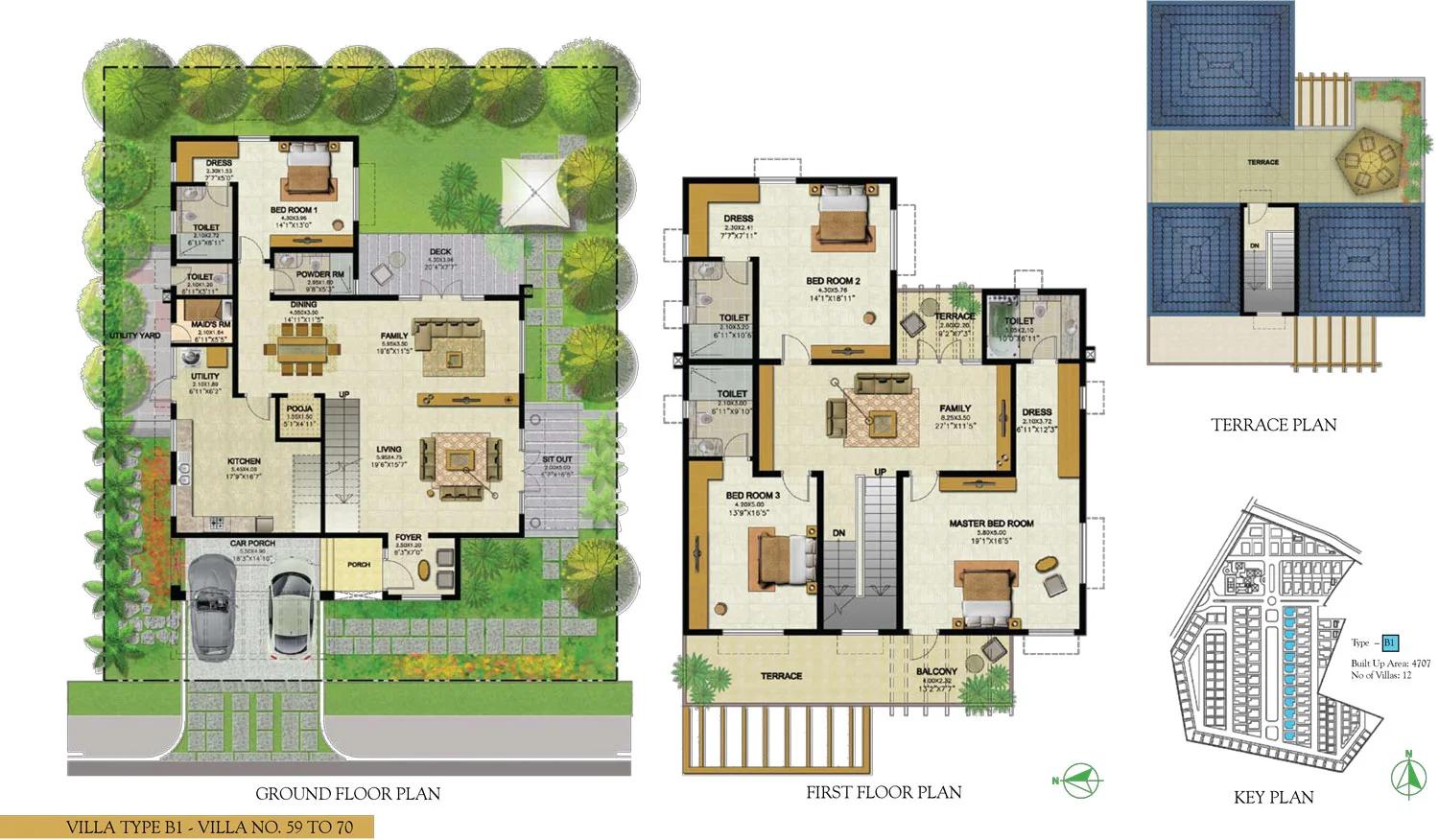 Prestige Royal Woods villa plan