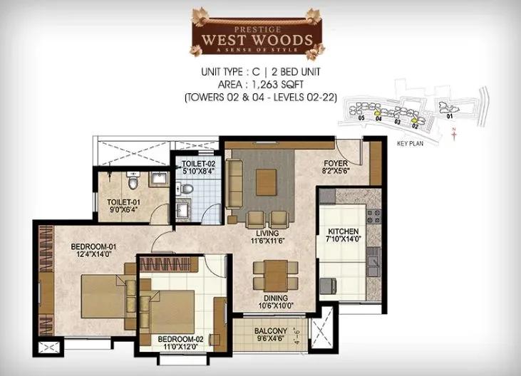 Prestige West Woods apartments