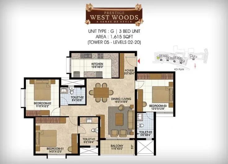 Prestige West Woods apartments