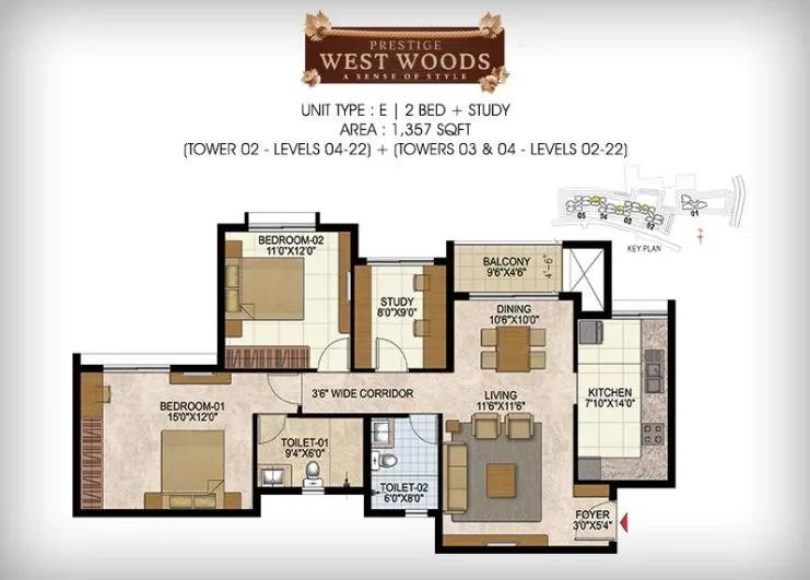 Prestige West Woods apartments