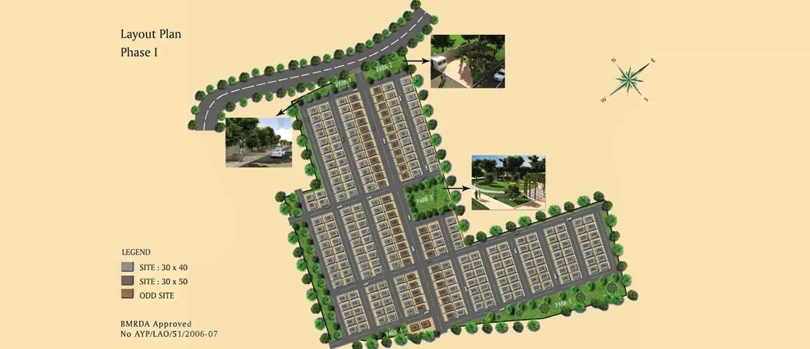 Pride Rolling Hills plots master plan