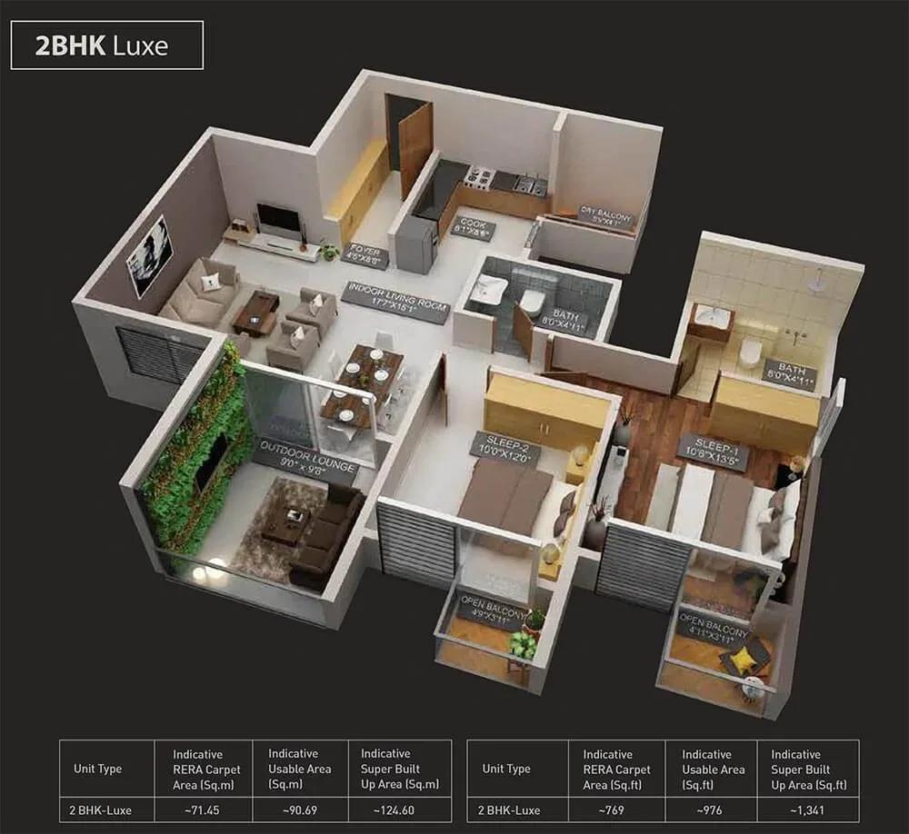 Purva Aspire apartments floor plan