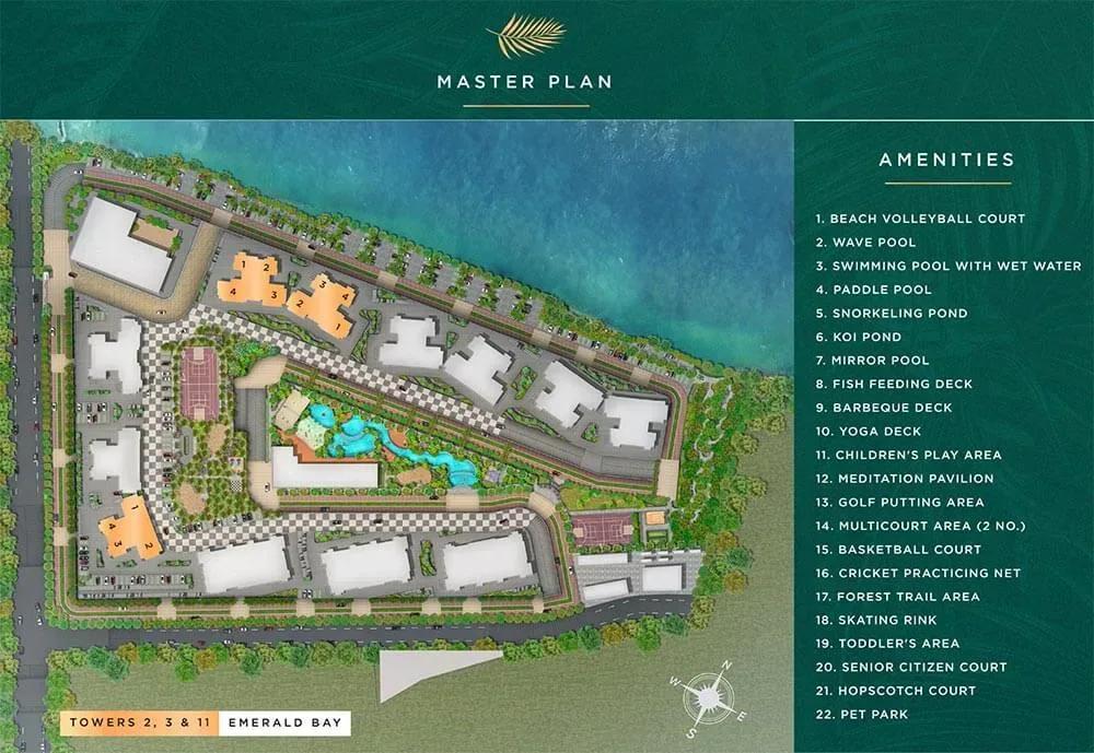Purva Emerald Bay apartments master plan