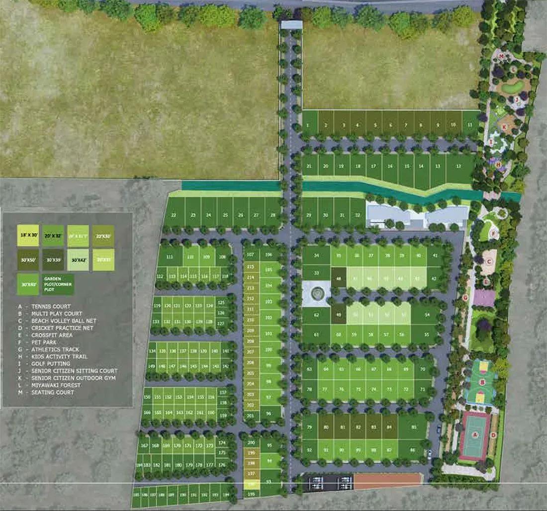 Purva South Bay Plots plots