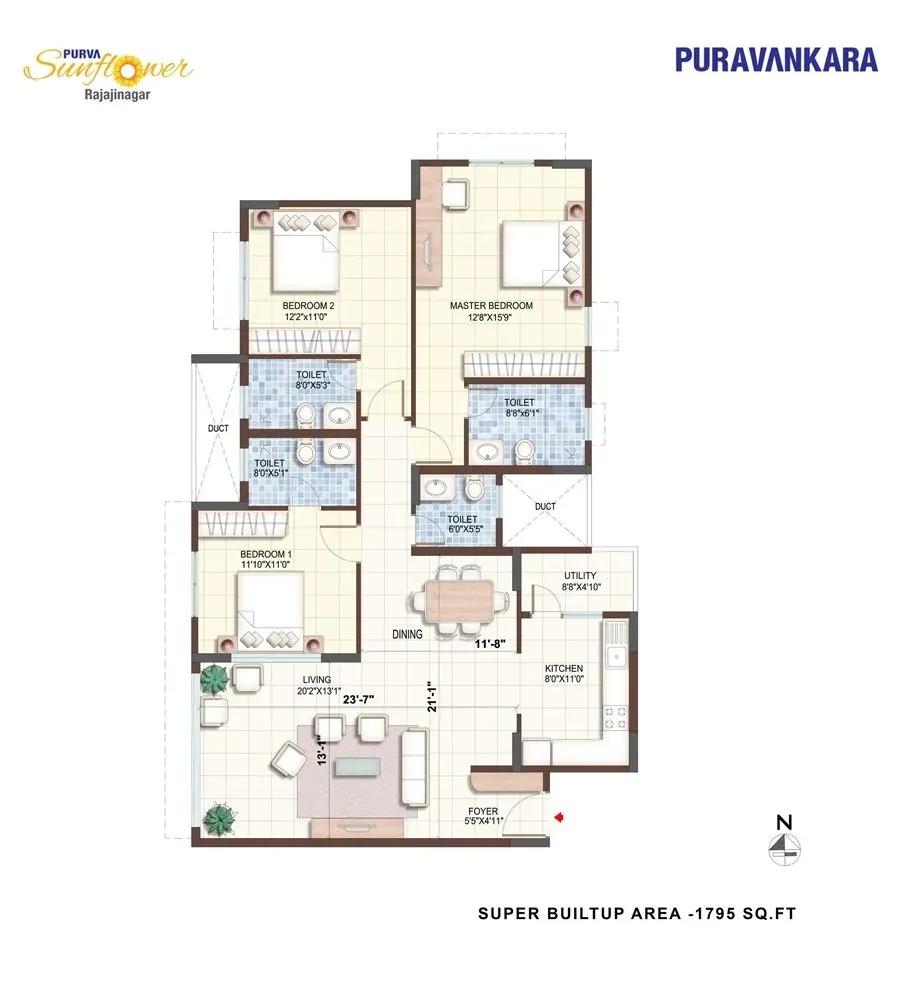 Purva Sunflower apartments