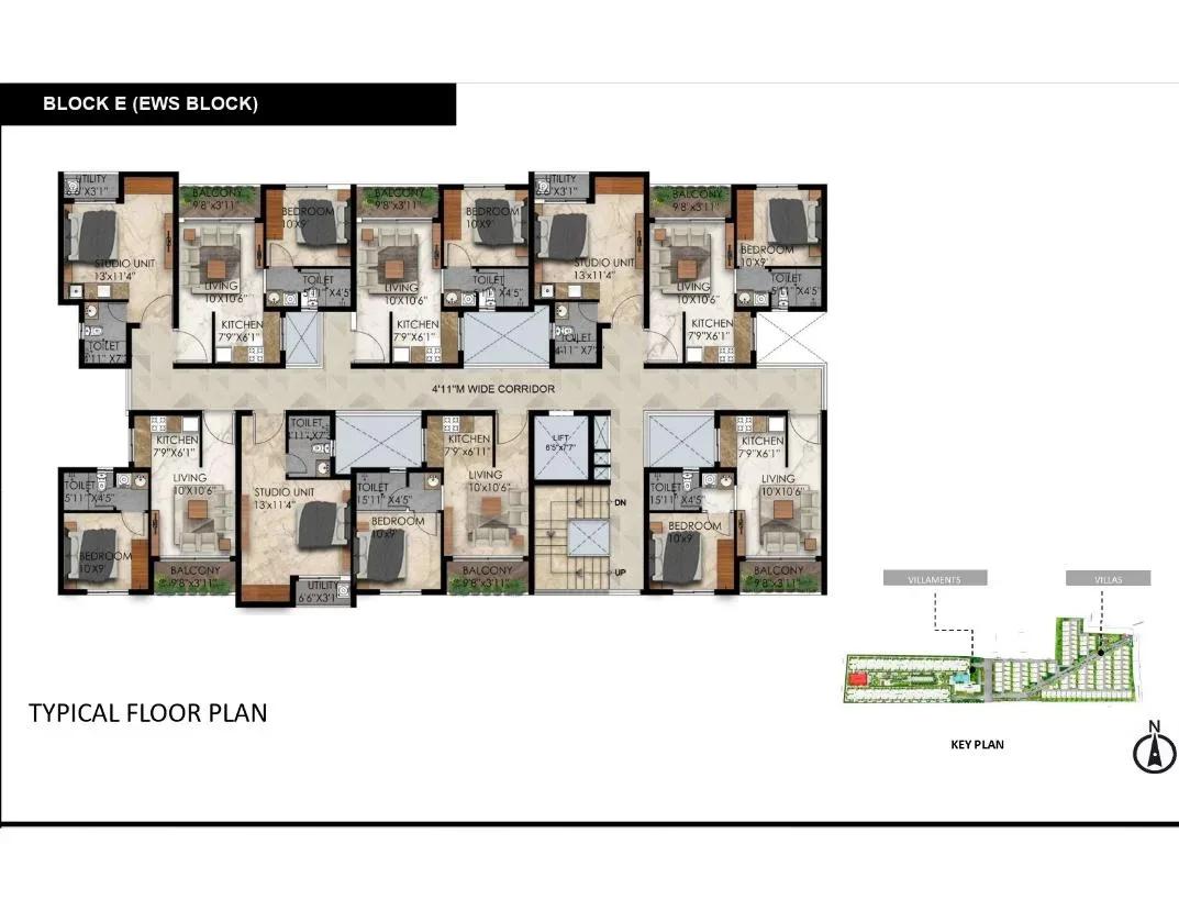 Radiance Gardenia villas floor plan