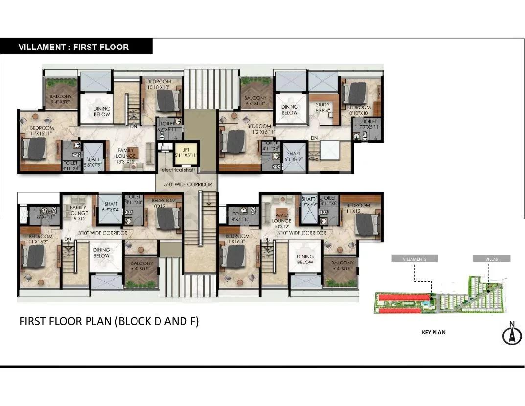 Radiance Gardenia villas floor plan