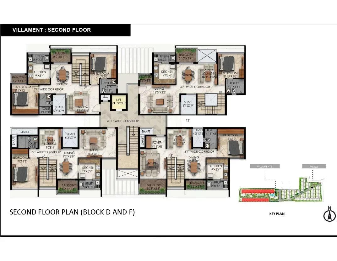 Radiance Gardenia villas floor plan