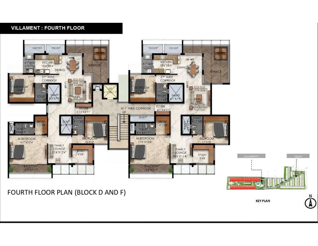 Radiance Gardenia villas floor plan