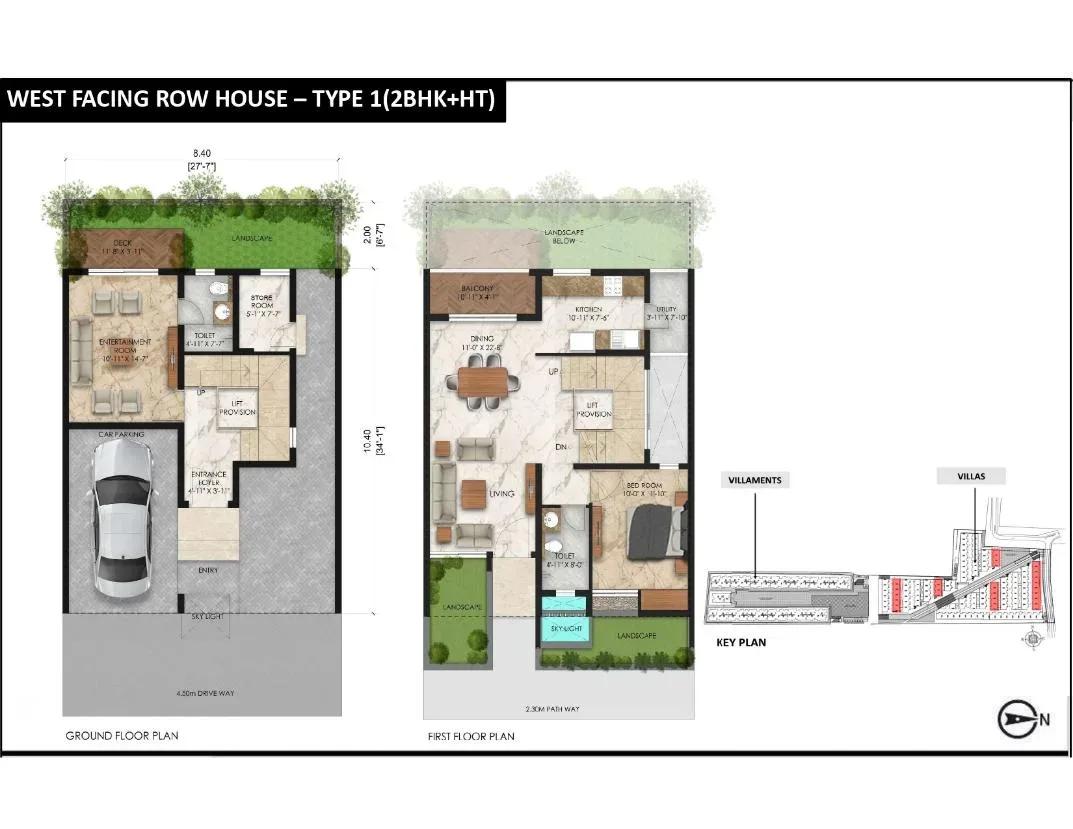 Radiance Gardenia villas floor plan