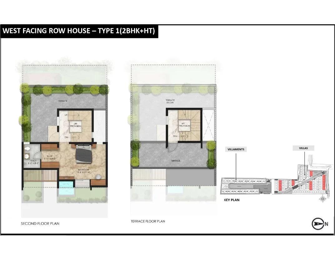 Radiance Gardenia villas floor plan
