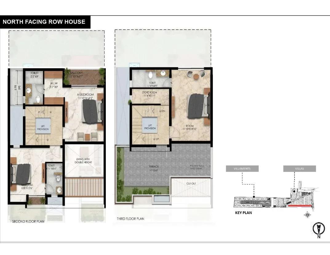 Radiance Gardenia villas floor plan