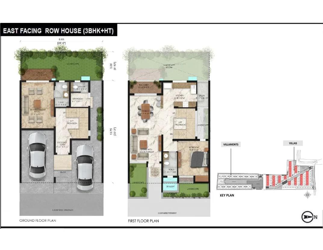 Radiance Gardenia villas floor plan