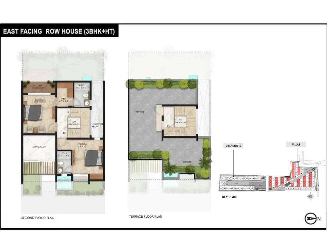 Radiance Gardenia villas floor plan