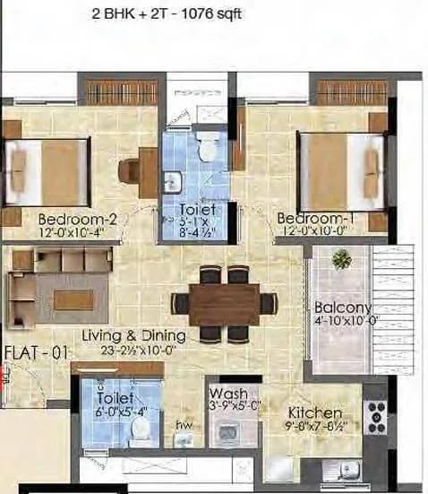 Radiance Suprema apartments floor plan