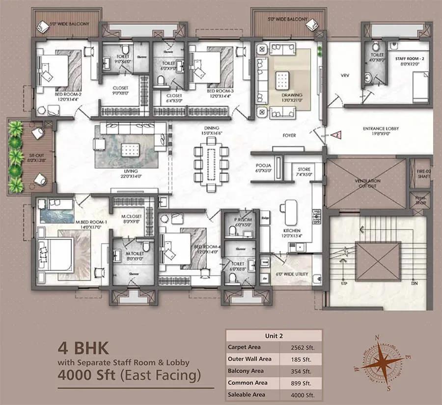 Rajapushpa Skyra apartments