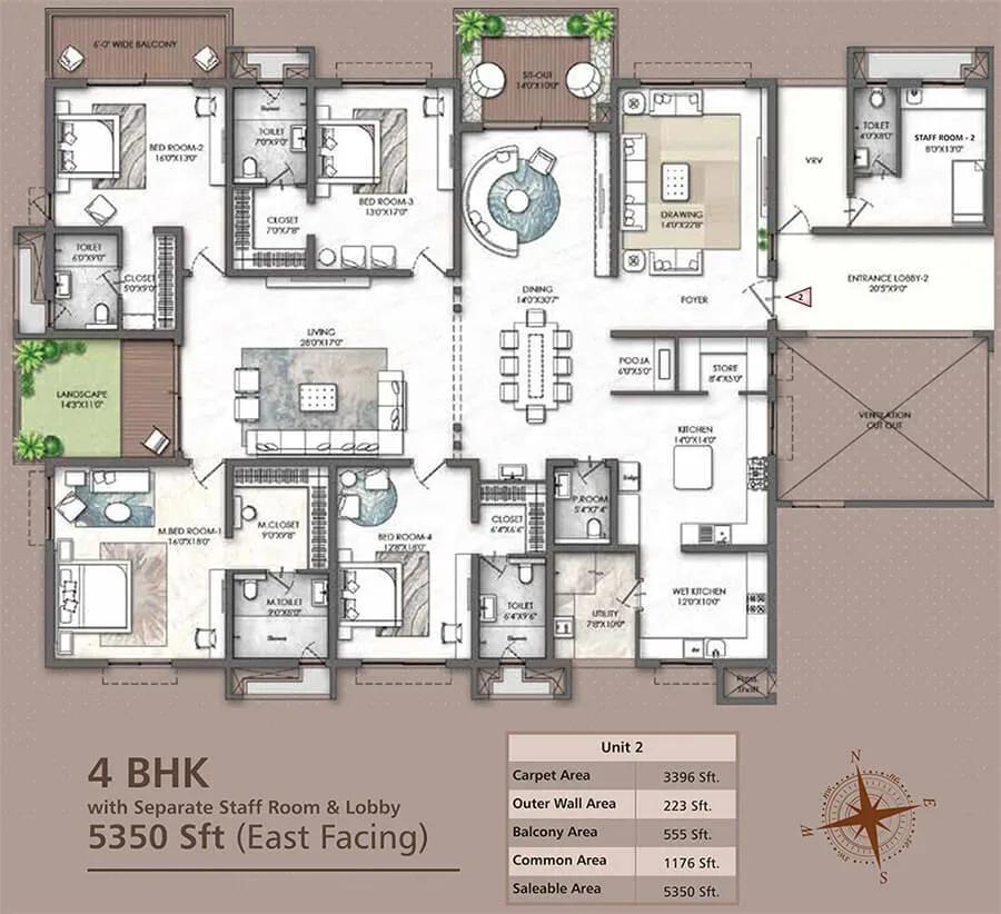 Rajapushpa Skyra apartments