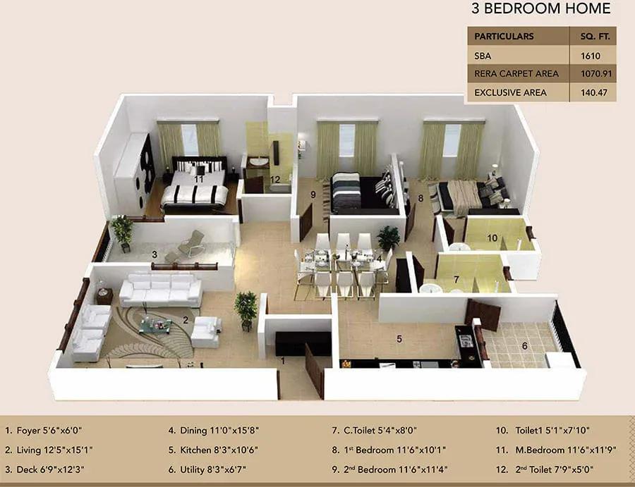 Ramky Fortuna apartments