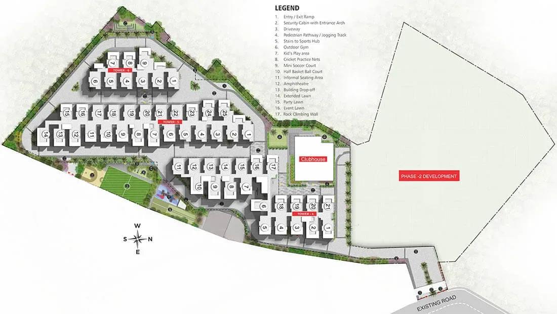 Ramky Nextown apartments master plan