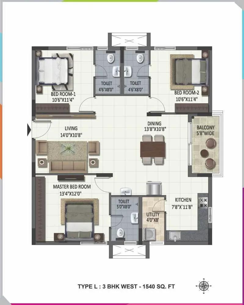 Ramky One Harmony apartments