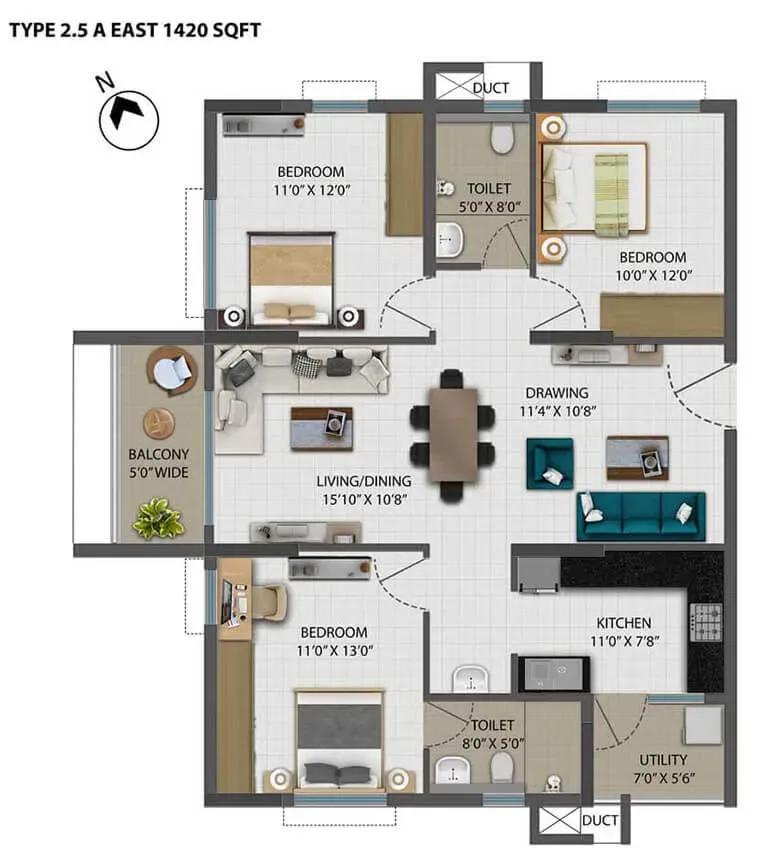 Ramky One Orbit apartments