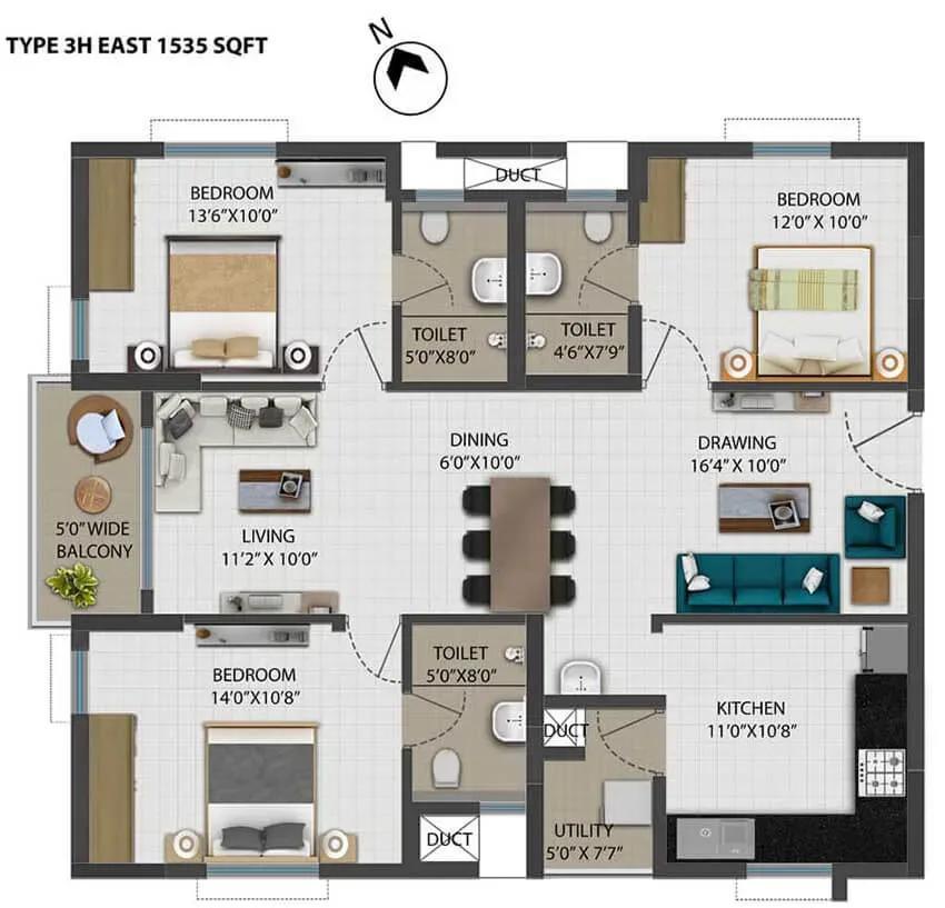 Ramky One Orbit apartments