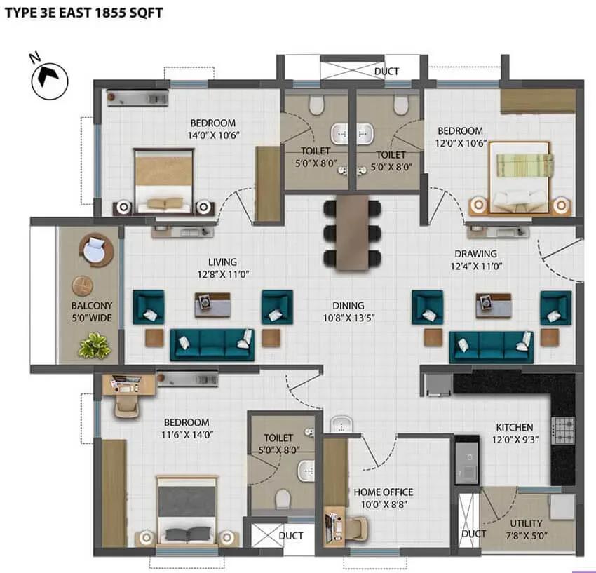 Ramky One Orbit apartments
