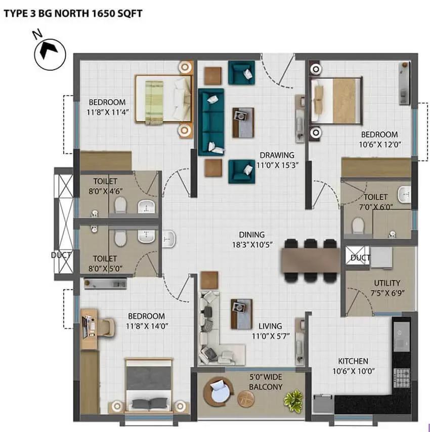 Ramky One Orbit apartments