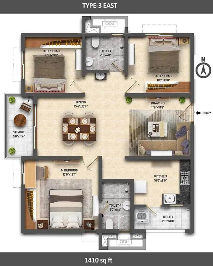 Ramky One Symphony apartments
